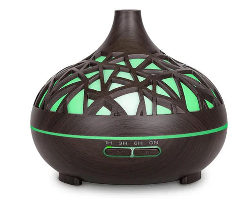 Wooden Lattice Ultrasonic Aroma Diffuser